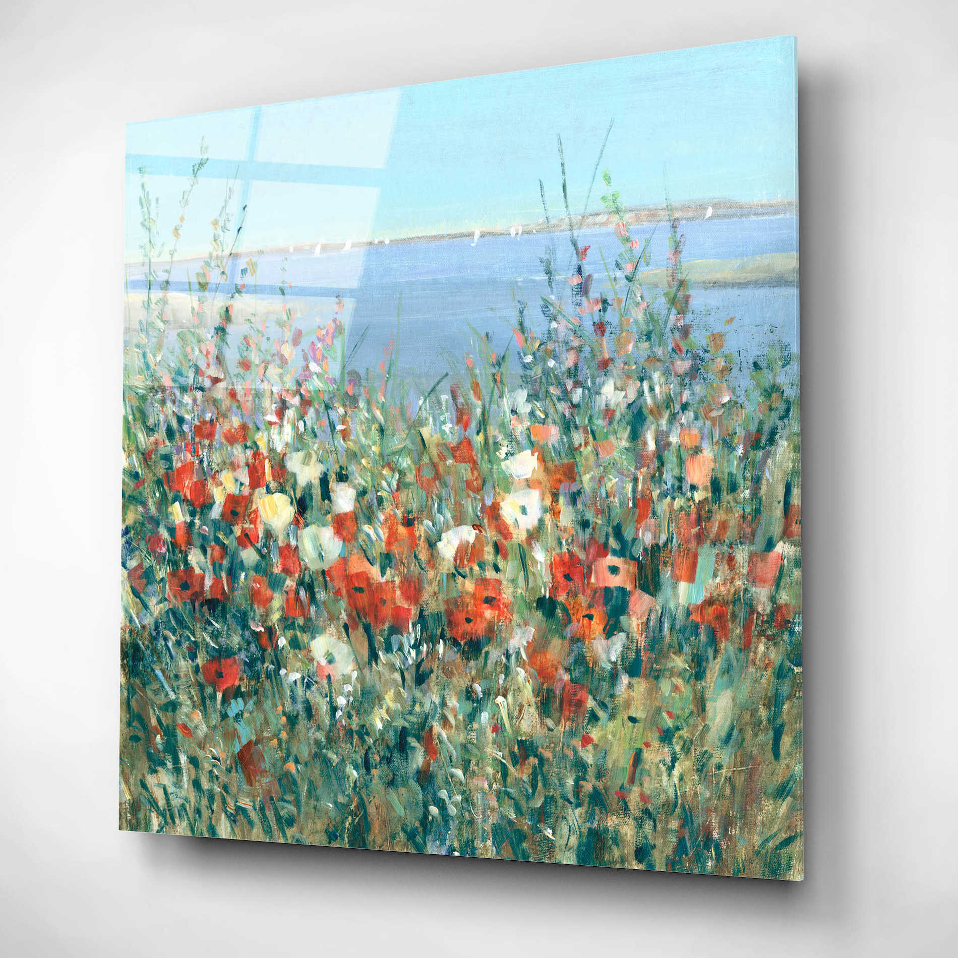 Epic Art 'Seaside Garden II' by Tim O'Toole, Acrylic Glass Wall Art,12x12