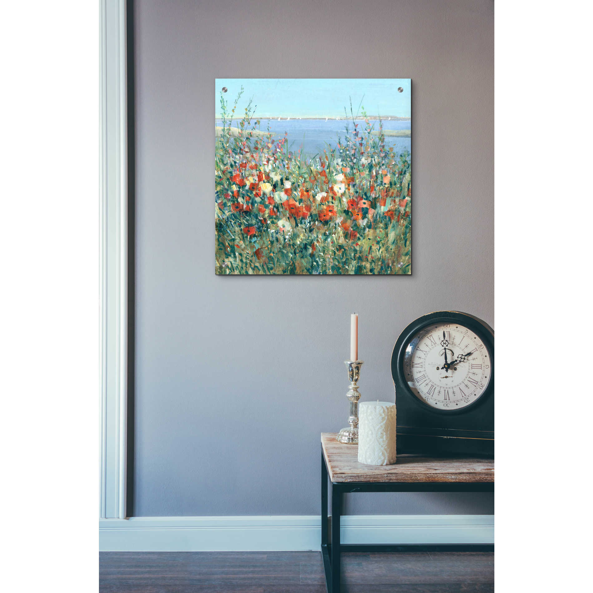 Epic Art 'Seaside Garden II' by Tim O'Toole, Acrylic Glass Wall Art,24x24