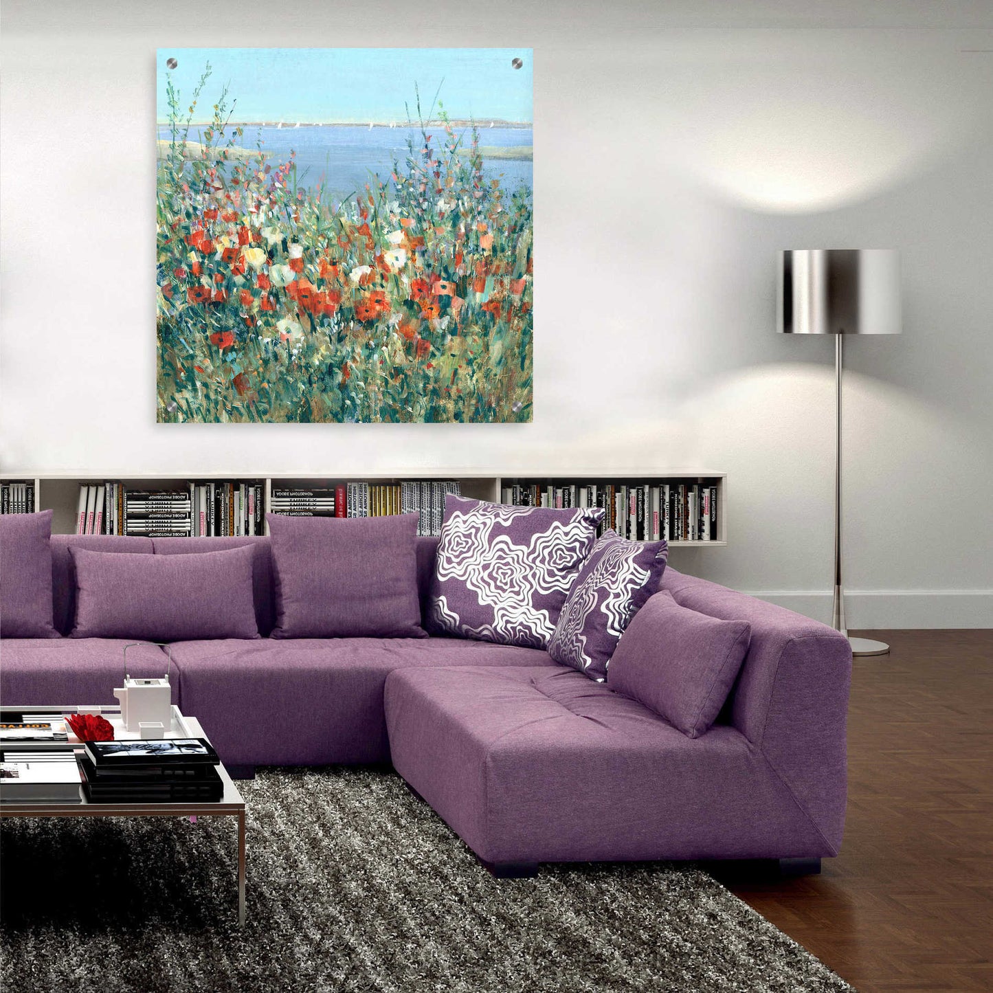 Epic Art 'Seaside Garden II' by Tim O'Toole, Acrylic Glass Wall Art,36x36