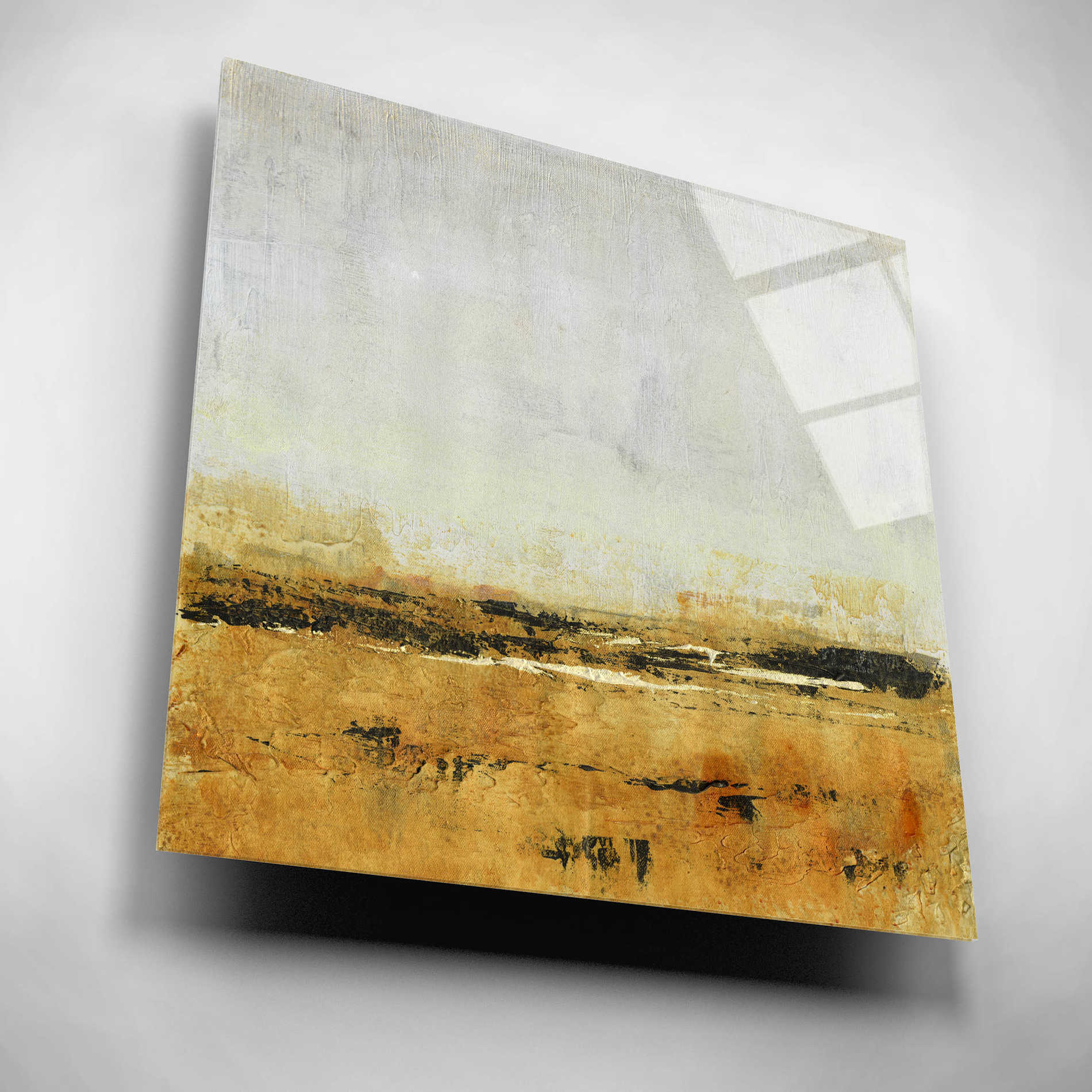 Epic Art 'Gold Horizon I' by Tim O'Toole, Acrylic Glass Wall Art,12x12