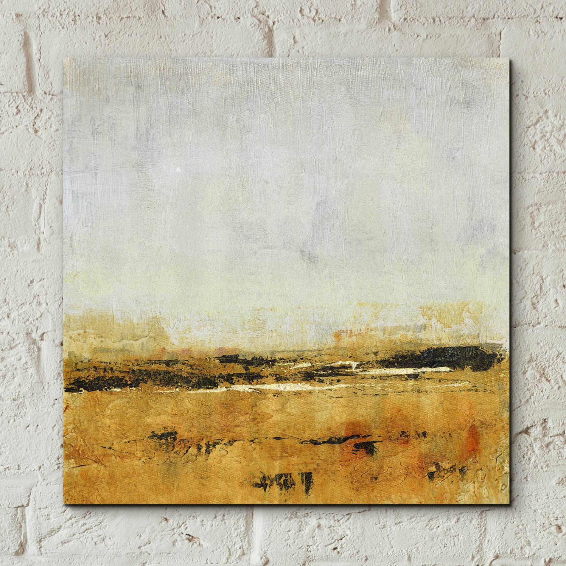 Epic Art 'Gold Horizon I' by Tim O'Toole, Acrylic Glass Wall Art,12x12