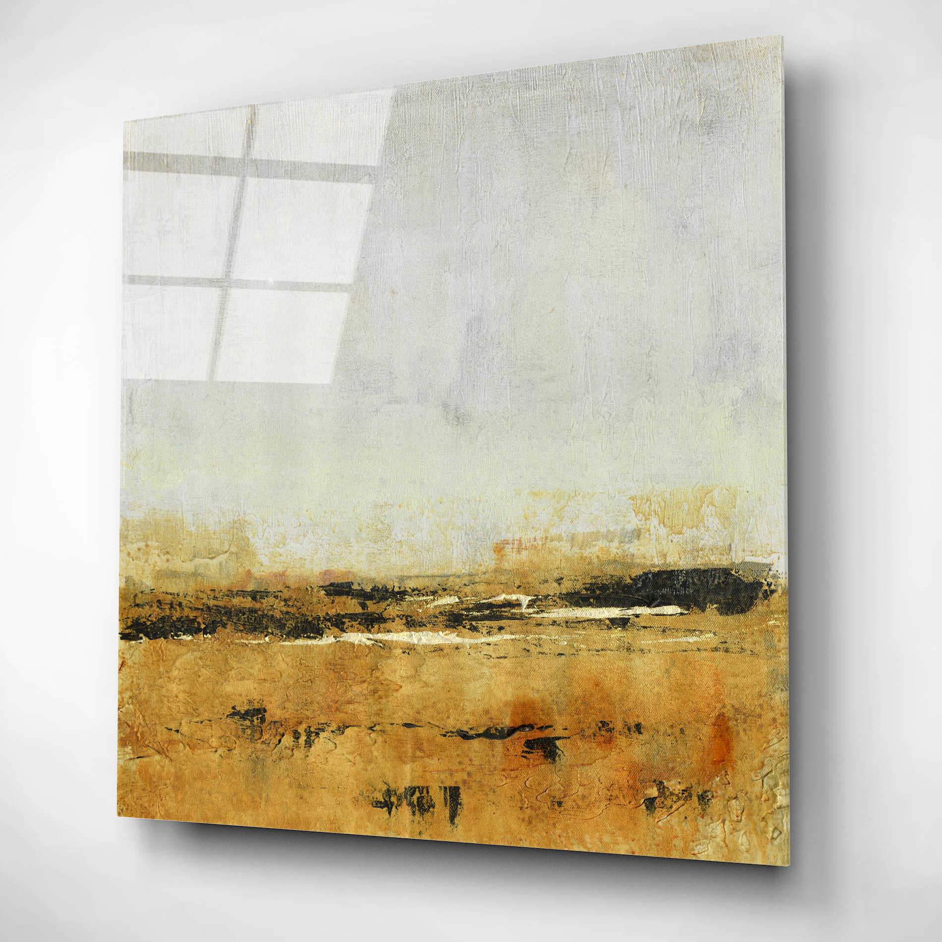 Epic Art 'Gold Horizon I' by Tim O'Toole, Acrylic Glass Wall Art,12x12