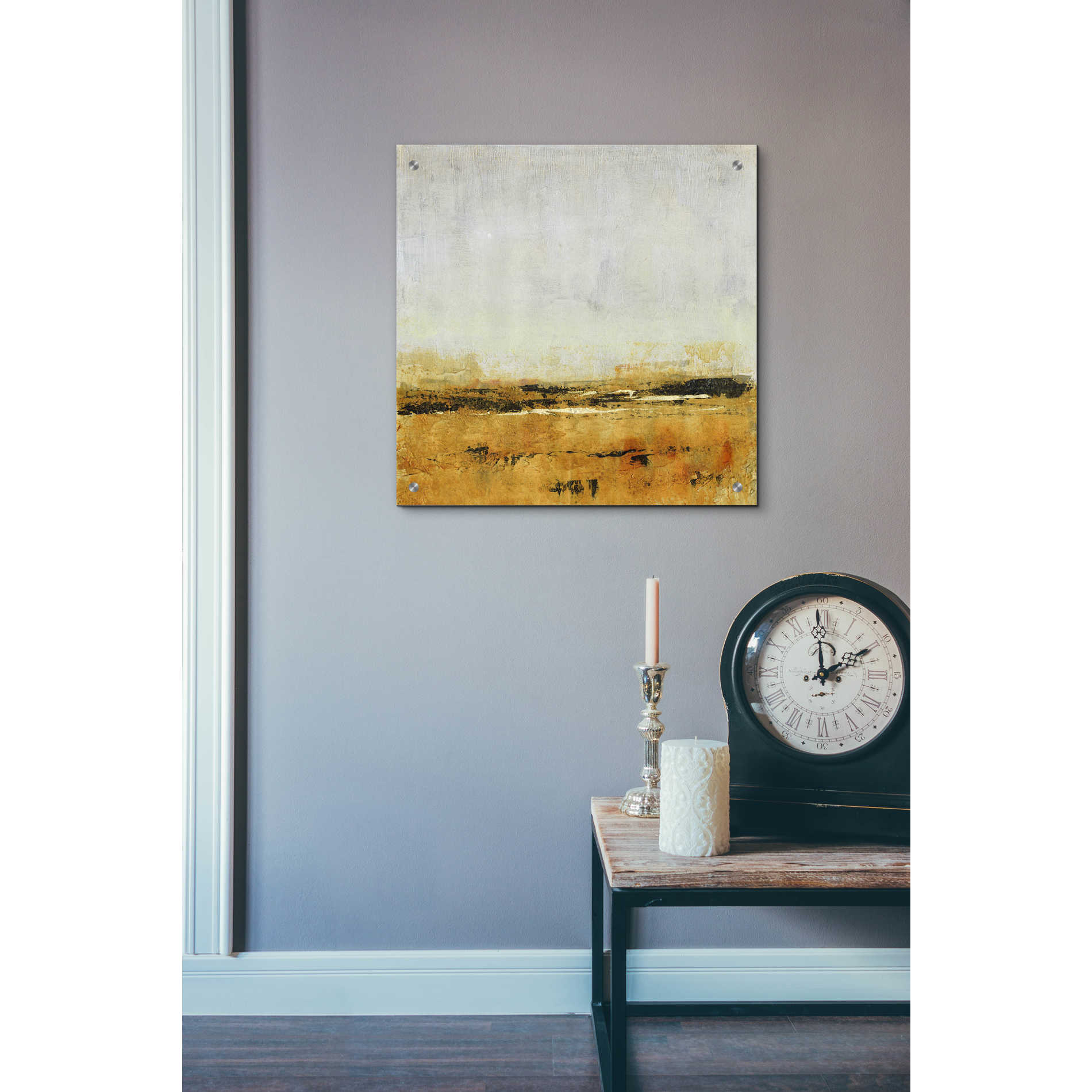 Epic Art 'Gold Horizon I' by Tim O'Toole, Acrylic Glass Wall Art,24x24