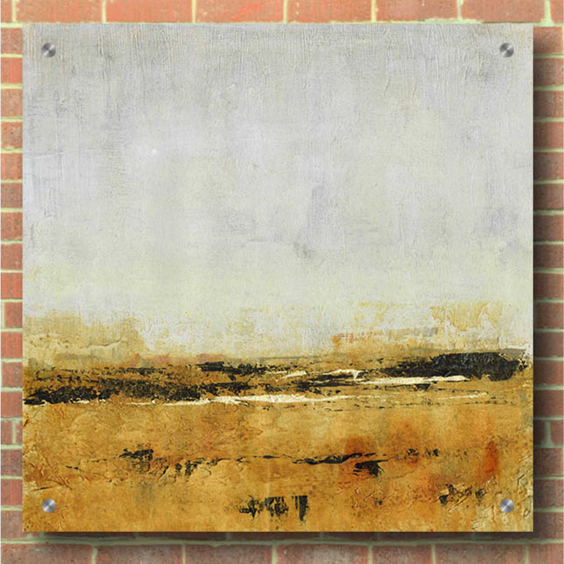 Epic Art 'Gold Horizon I' by Tim O'Toole, Acrylic Glass Wall Art,36x36