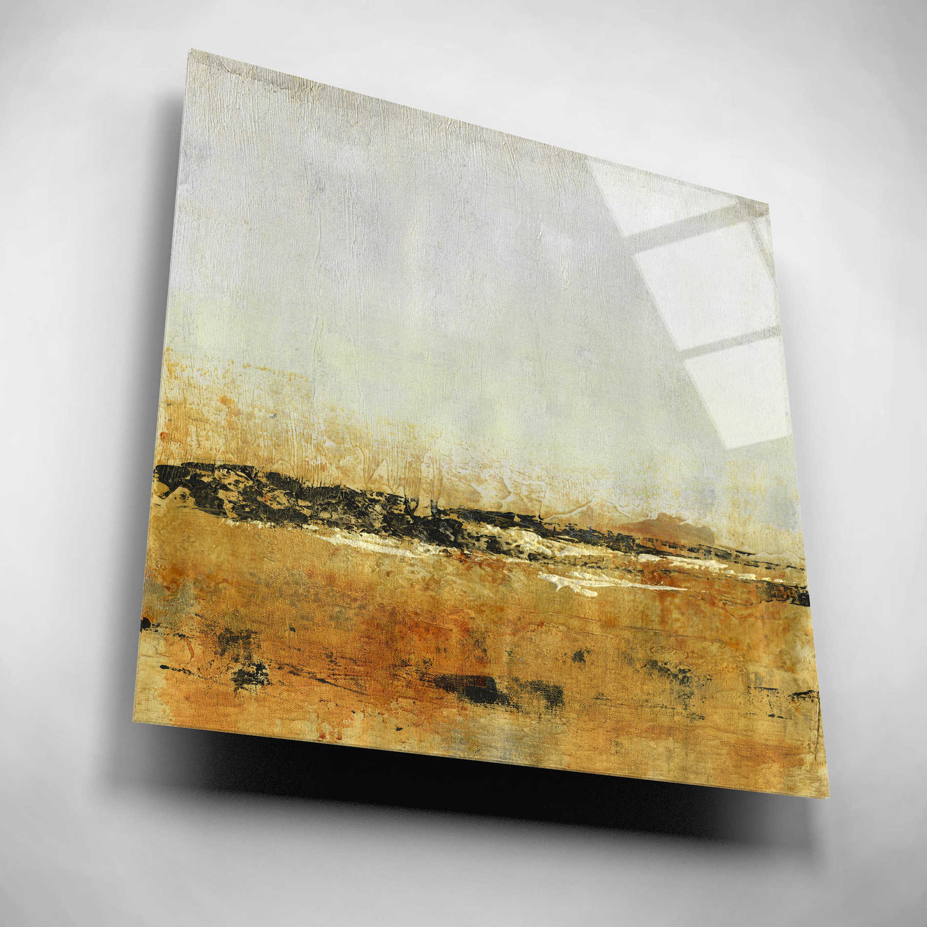 Epic Art 'Gold Horizon II' by Tim O'Toole, Acrylic Glass Wall Art,12x12