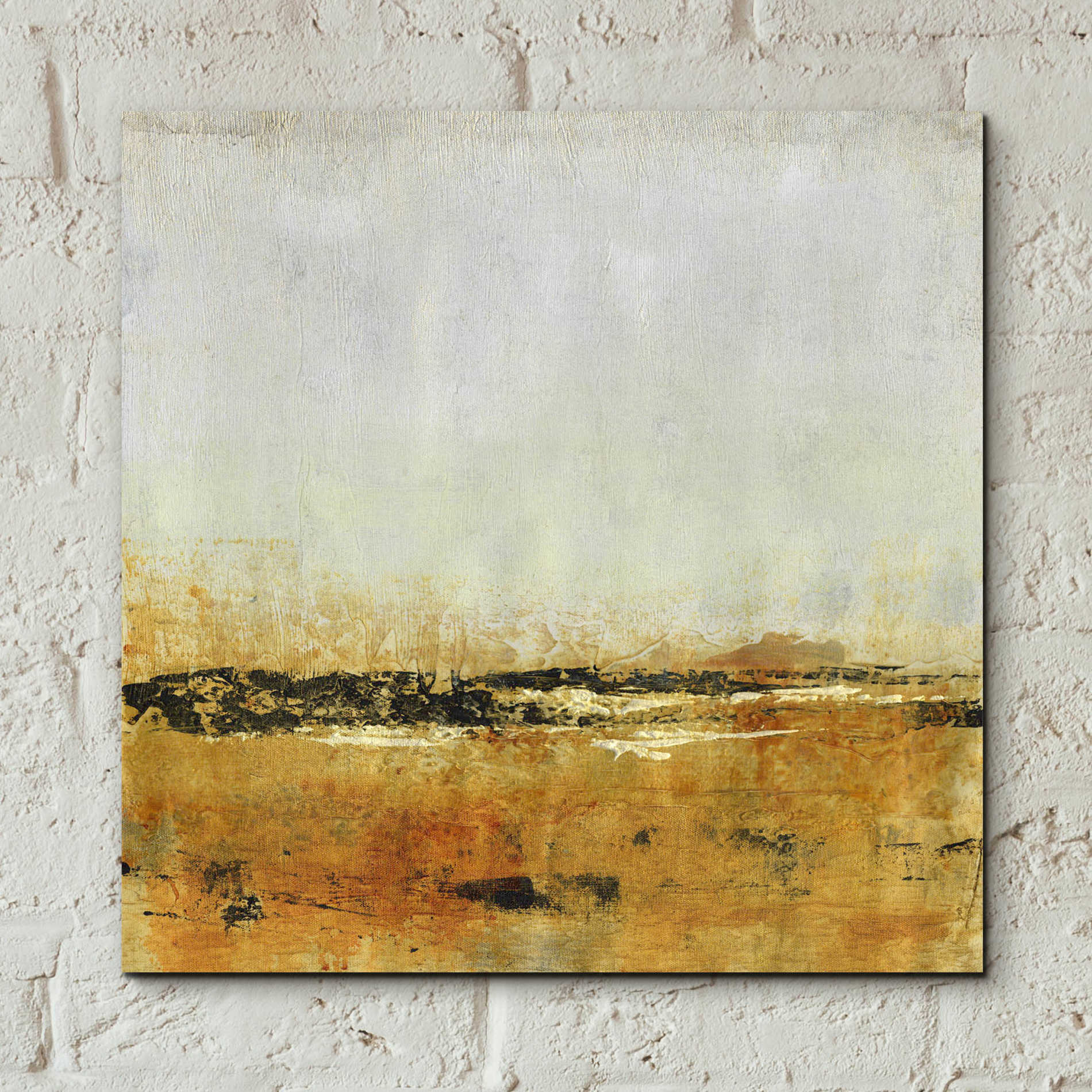 Epic Art 'Gold Horizon II' by Tim O'Toole, Acrylic Glass Wall Art,12x12