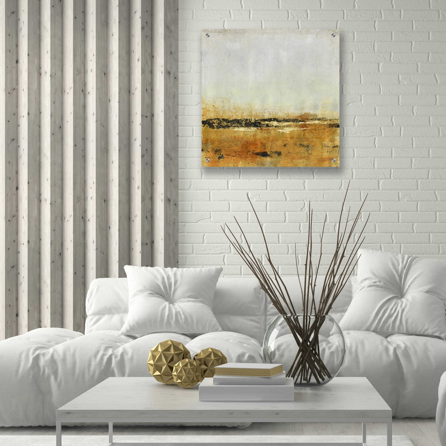 Epic Art 'Gold Horizon II' by Tim O'Toole, Acrylic Glass Wall Art,24x24