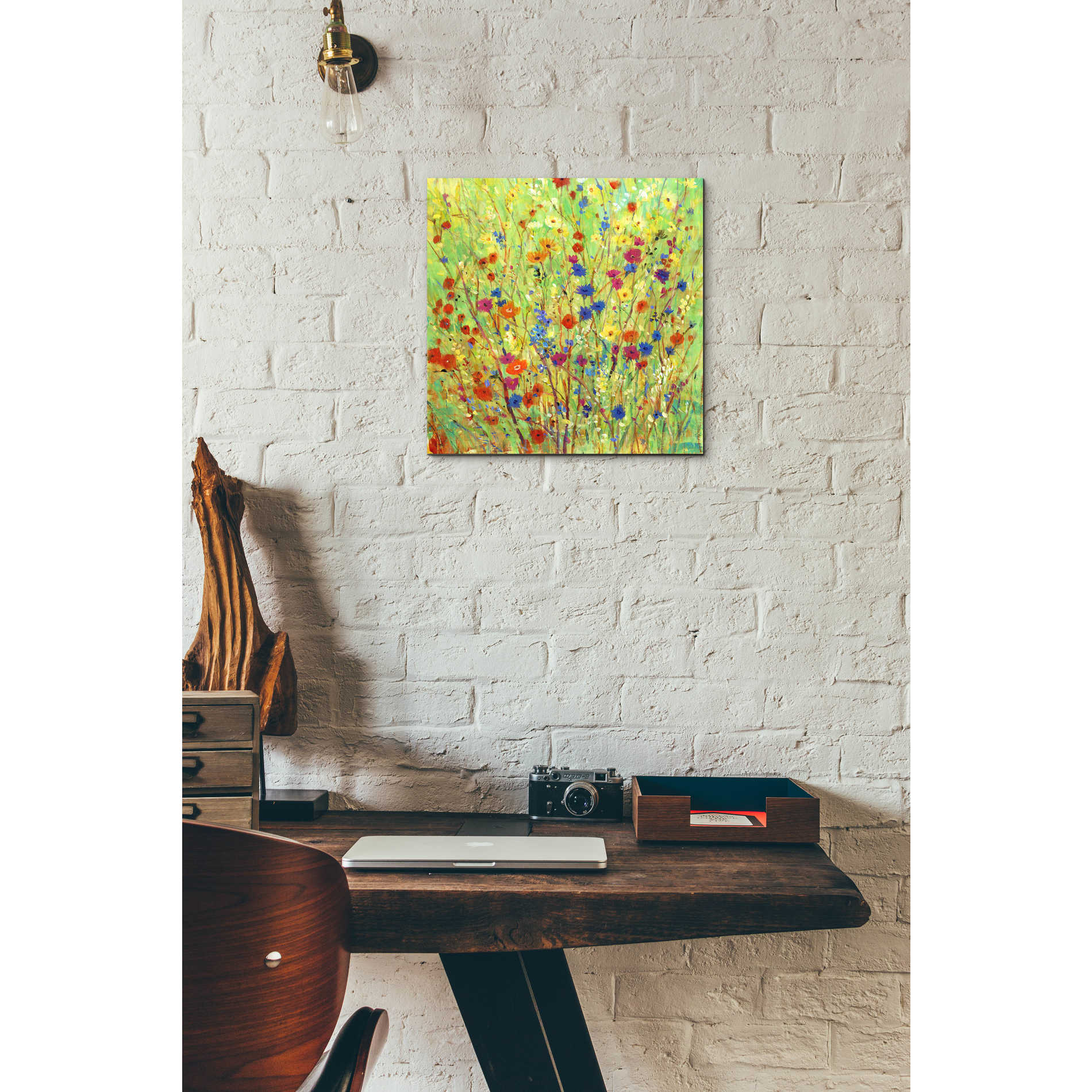 Epic Art 'Wildflower Patch II' by Tim O'Toole, Acrylic Glass Wall Art,12x12