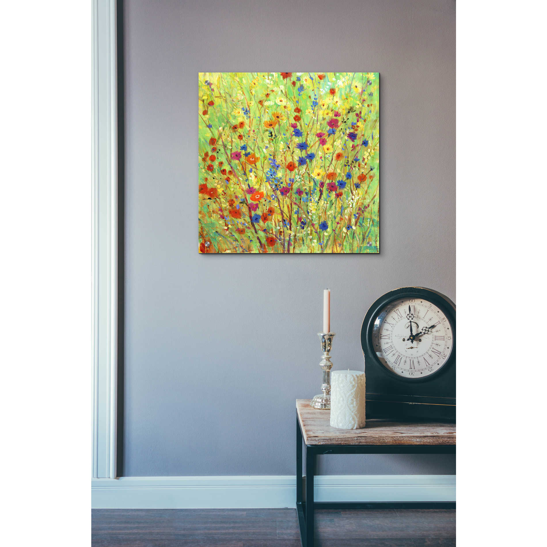 Epic Art 'Wildflower Patch II' by Tim O'Toole, Acrylic Glass Wall Art,24x24