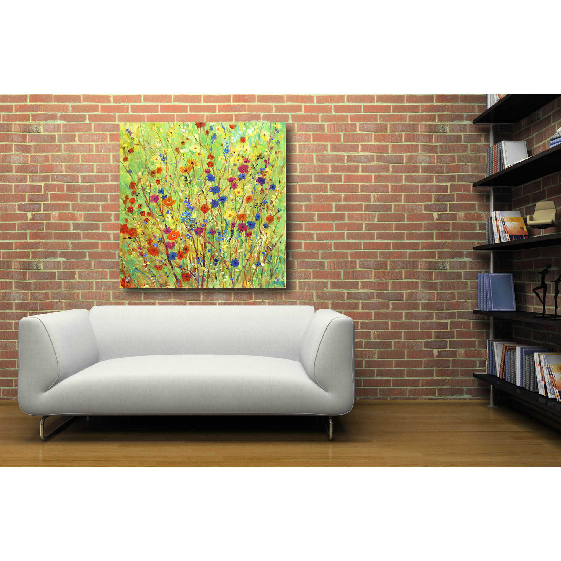 Epic Art 'Wildflower Patch II' by Tim O'Toole, Acrylic Glass Wall Art,36x36