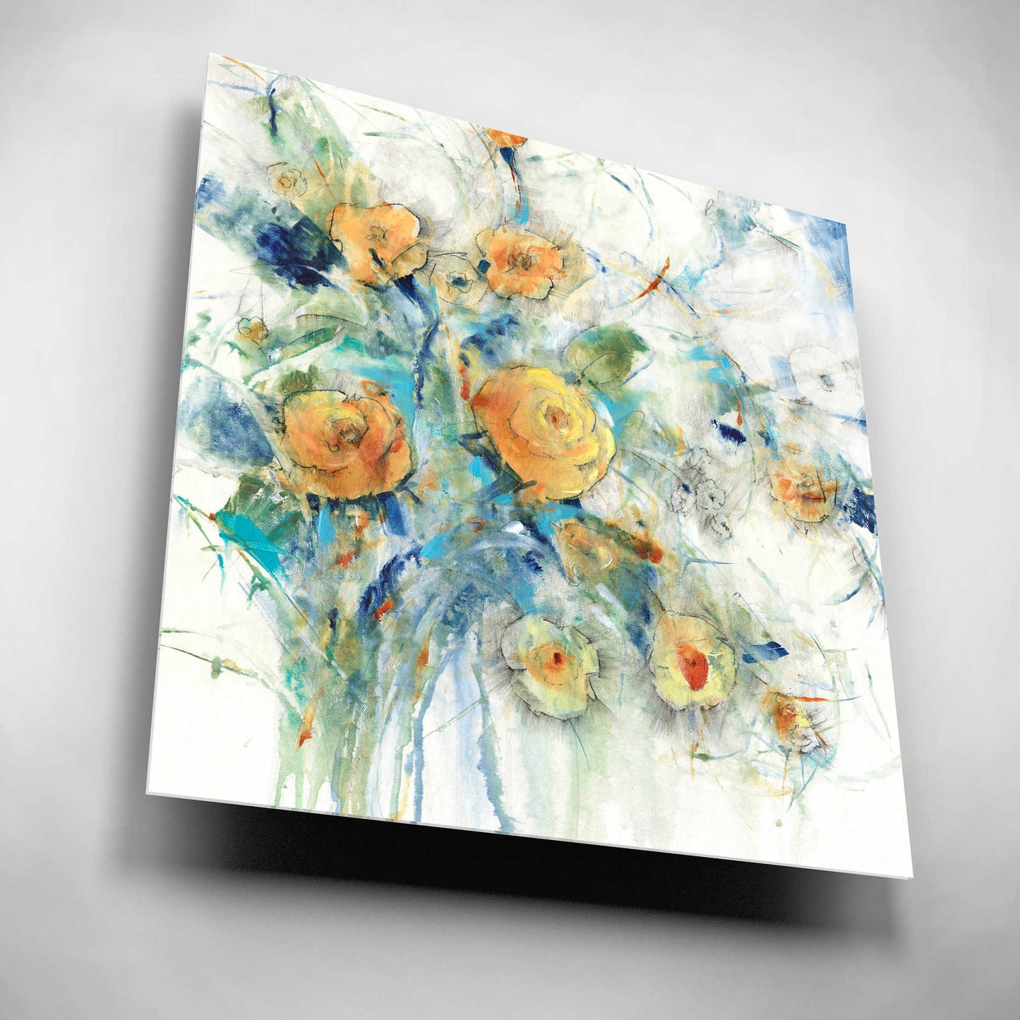 Epic Art 'Flower Study I' by Tim O'Toole, Acrylic Glass Wall Art,12x12
