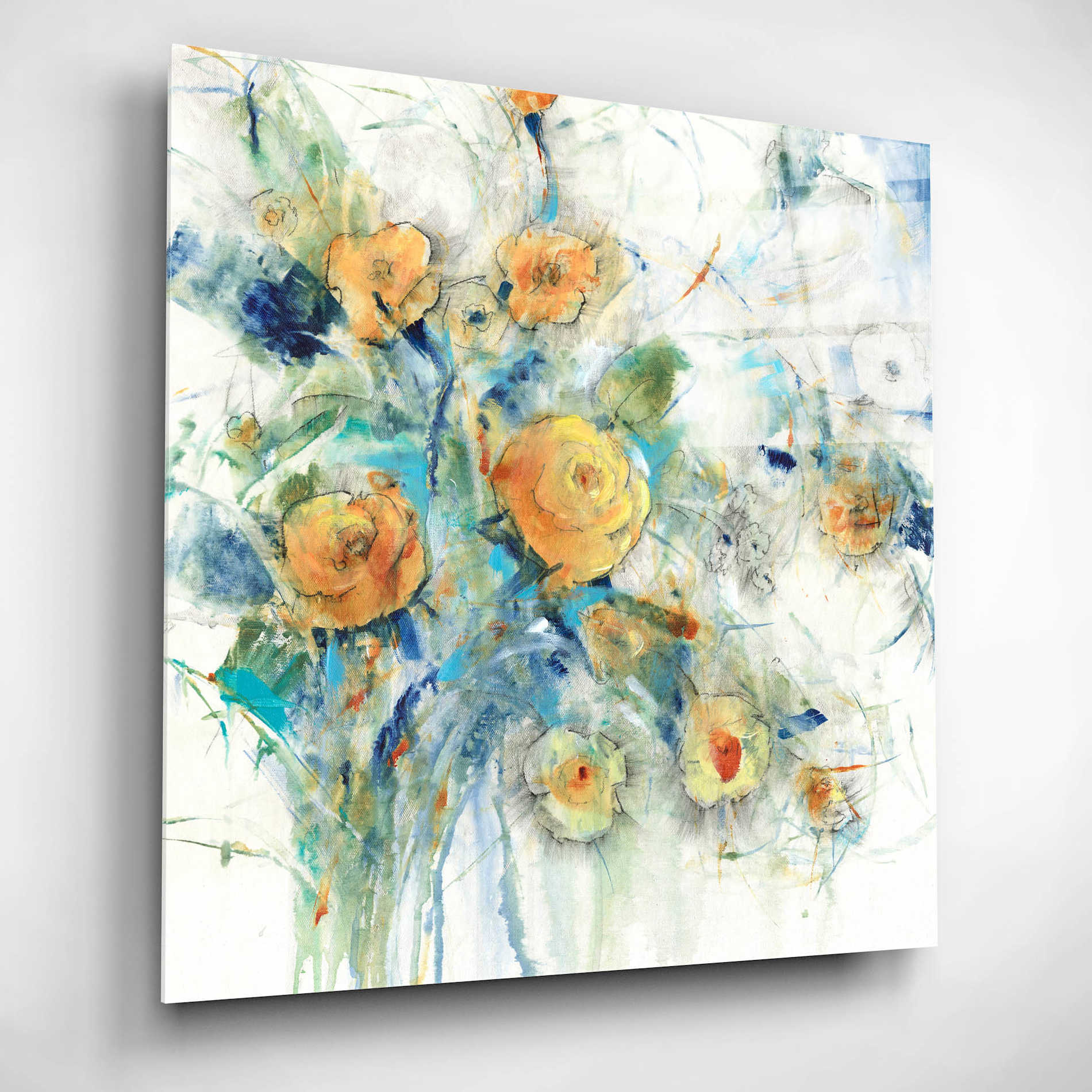 Epic Art 'Flower Study I' by Tim O'Toole, Acrylic Glass Wall Art,12x12