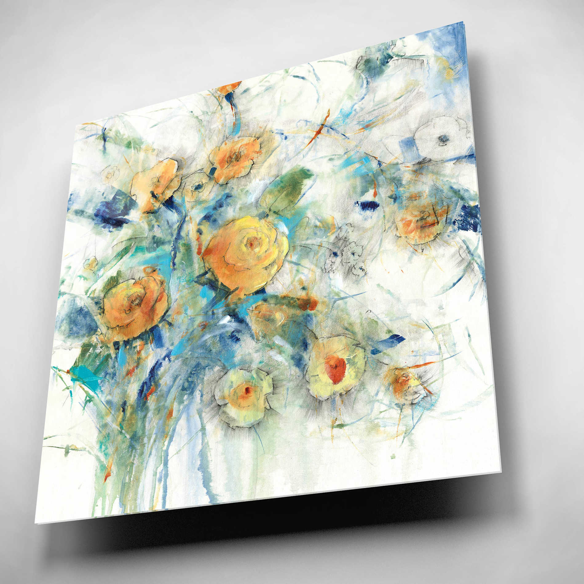 Epic Art 'Flower Study I' by Tim O'Toole, Acrylic Glass Wall Art,12x12