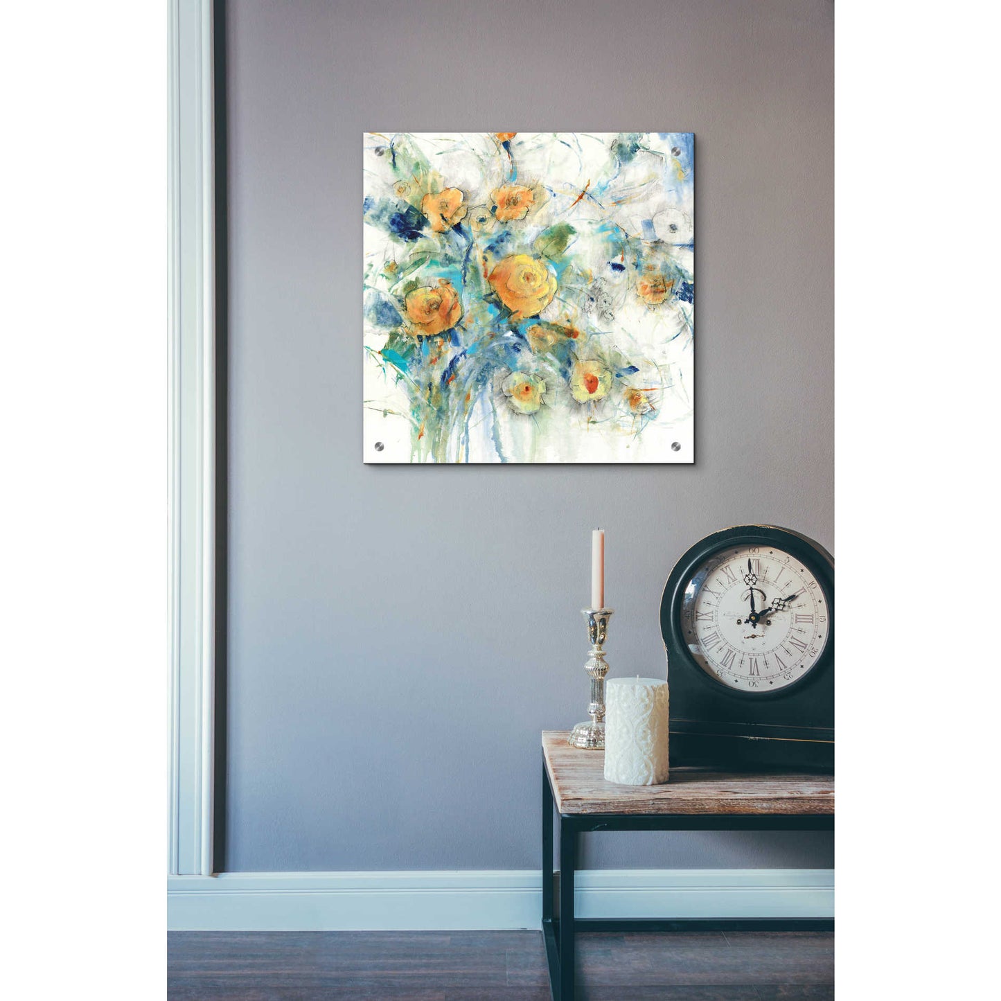 Epic Art 'Flower Study I' by Tim O'Toole, Acrylic Glass Wall Art,24x24