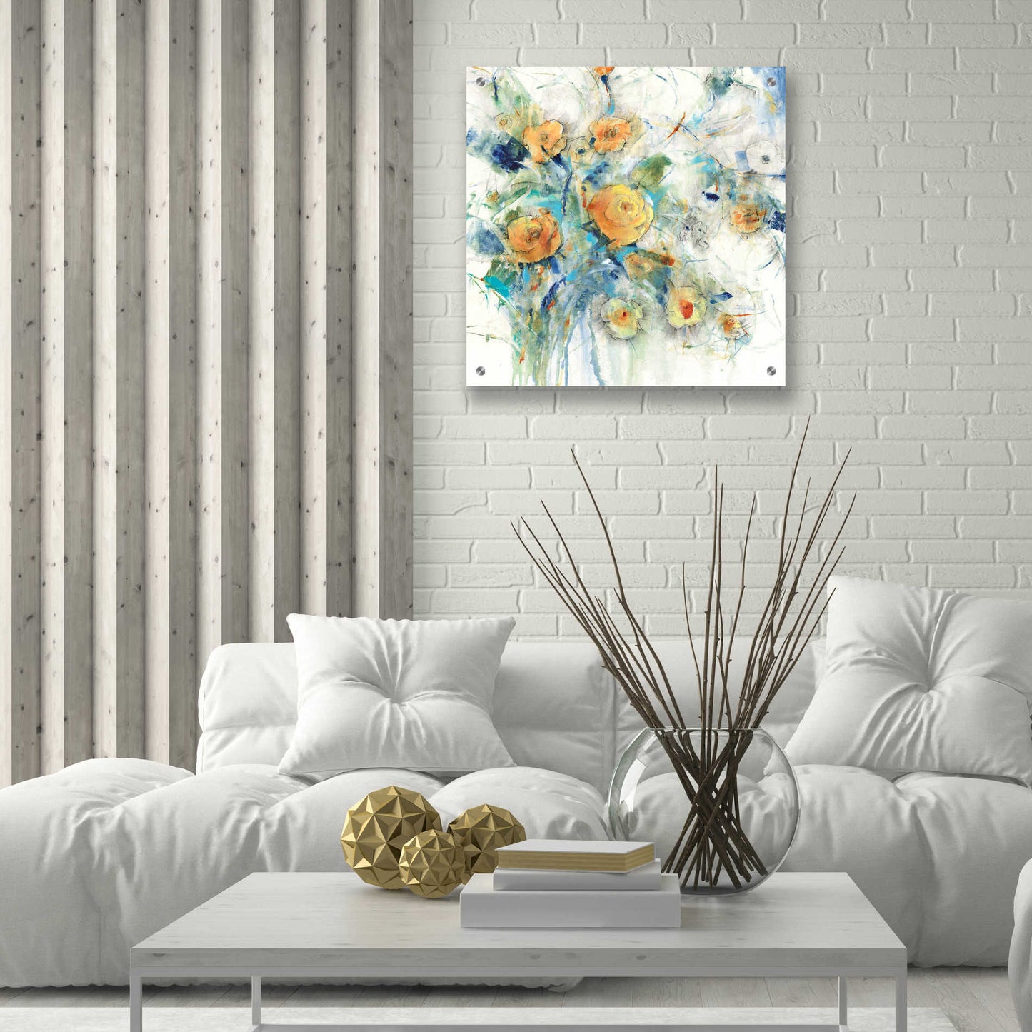 Epic Art 'Flower Study I' by Tim O'Toole, Acrylic Glass Wall Art,24x24