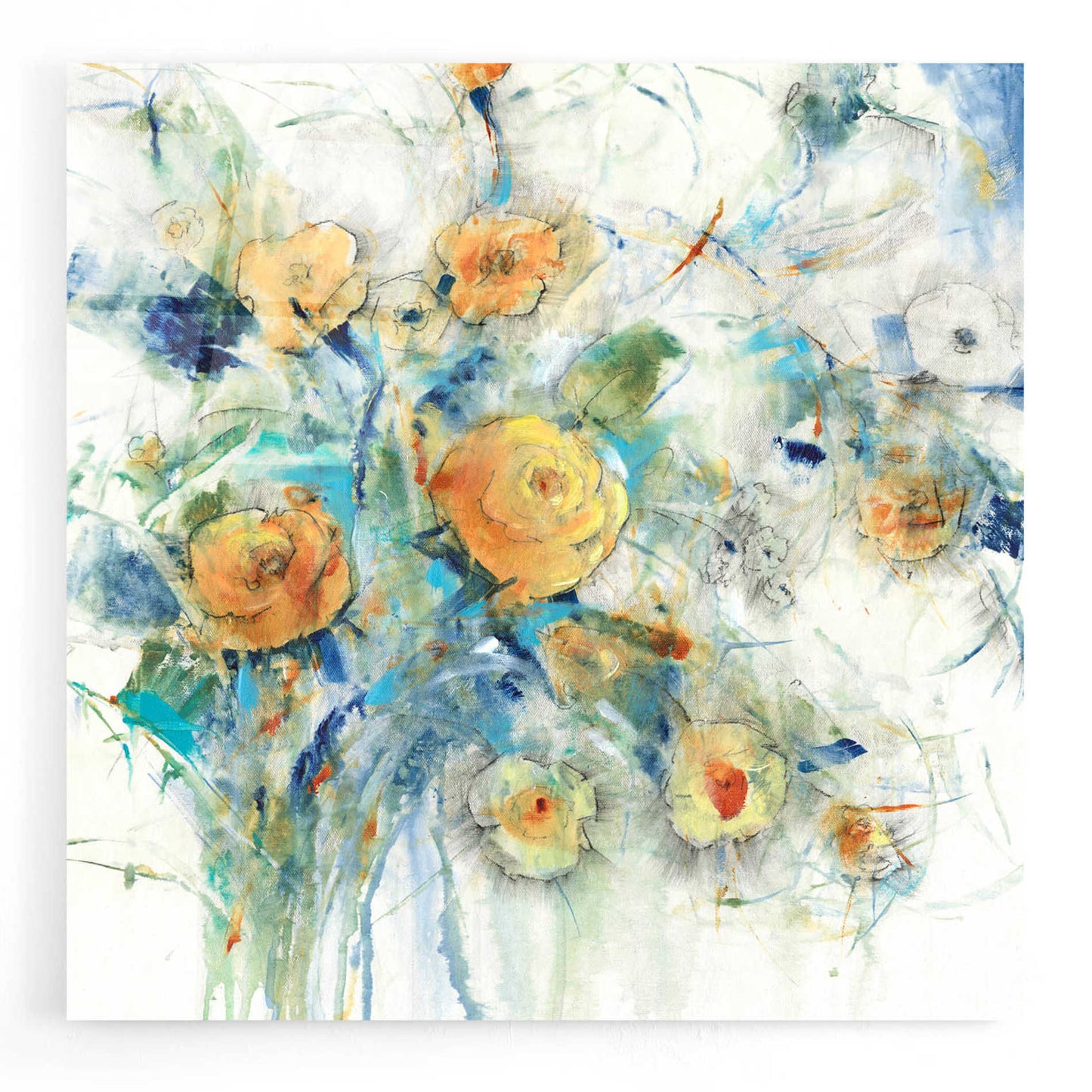 Epic Art 'Flower Study I' by Tim O'Toole, Acrylic Glass Wall Art,24x24