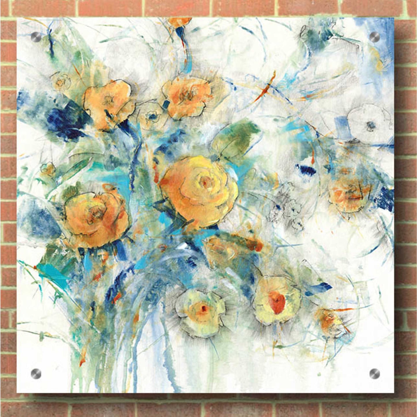 Epic Art 'Flower Study I' by Tim O'Toole, Acrylic Glass Wall Art,36x36