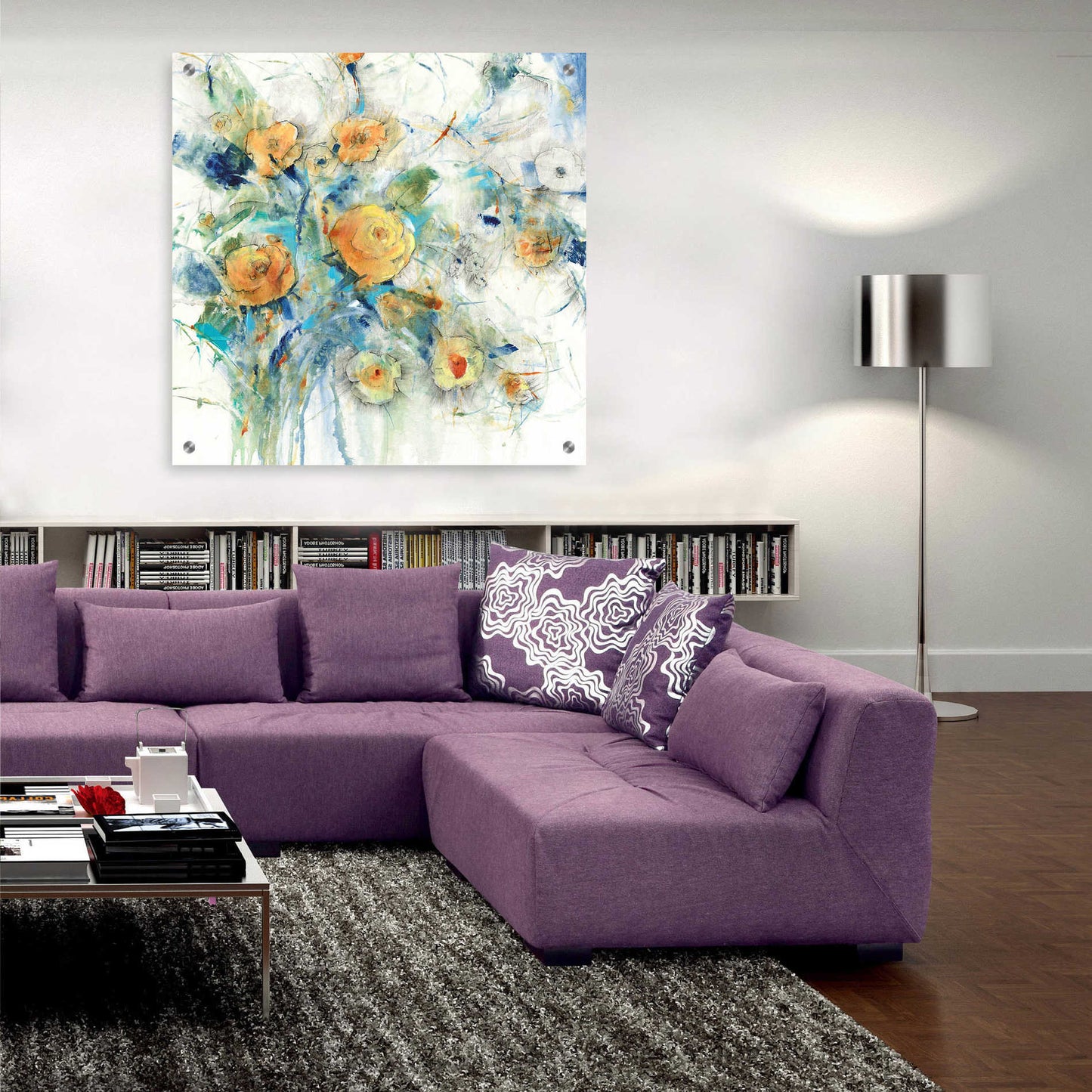 Epic Art 'Flower Study I' by Tim O'Toole, Acrylic Glass Wall Art,36x36