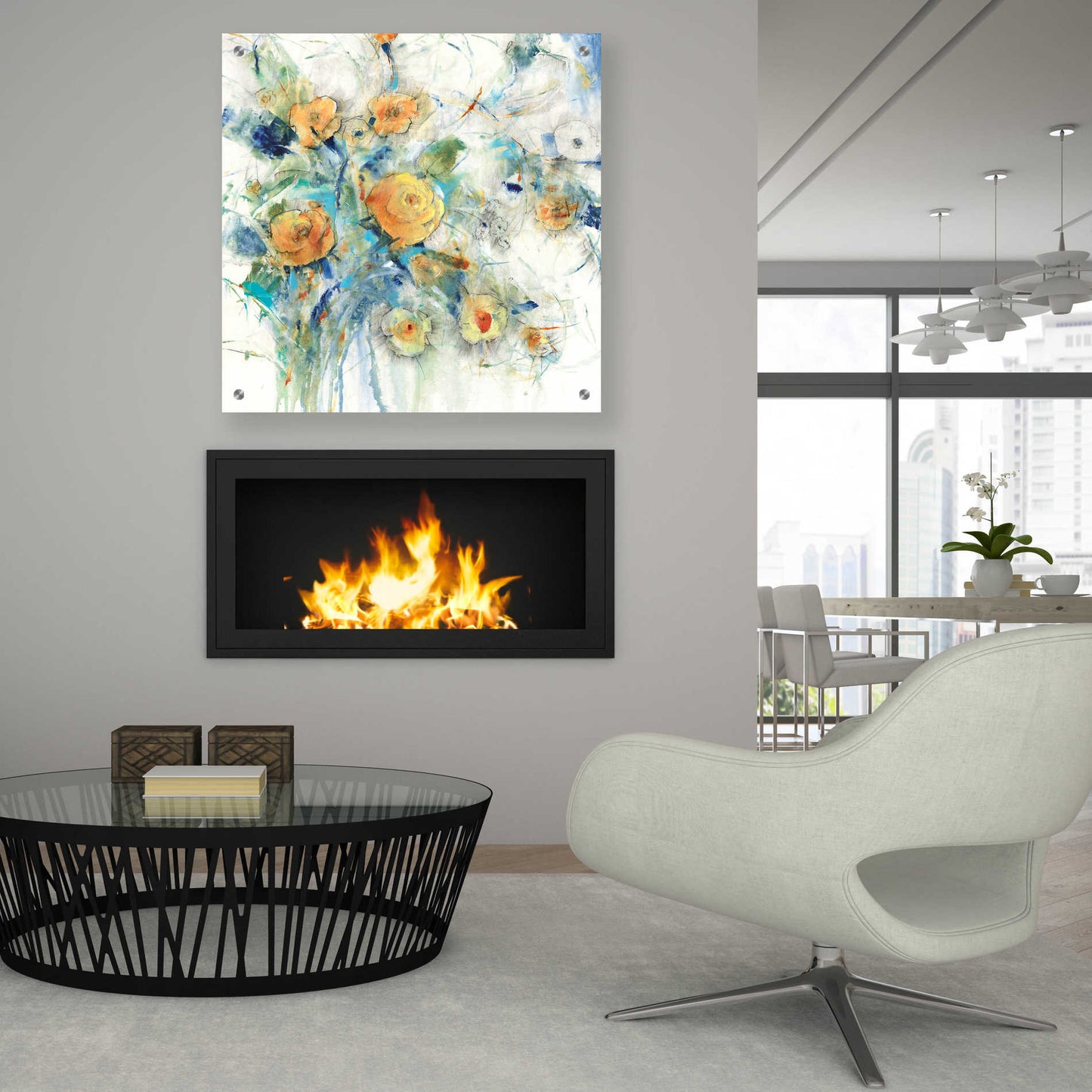 Epic Art 'Flower Study I' by Tim O'Toole, Acrylic Glass Wall Art,36x36