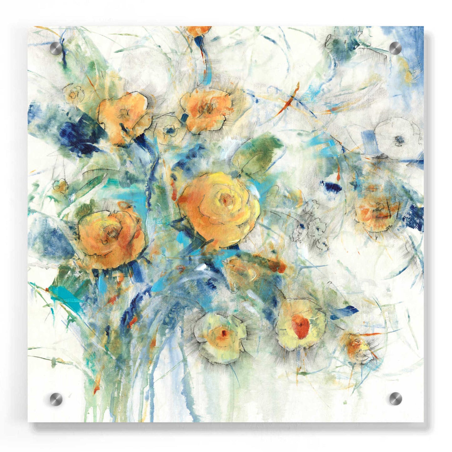 Epic Art 'Flower Study I' by Tim O'Toole, Acrylic Glass Wall Art,36x36