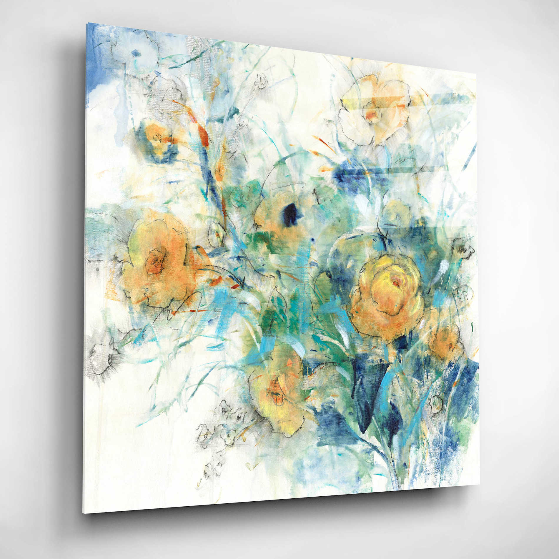 Epic Art 'Flower Study II' by Tim O'Toole, Acrylic Glass Wall Art,12x12