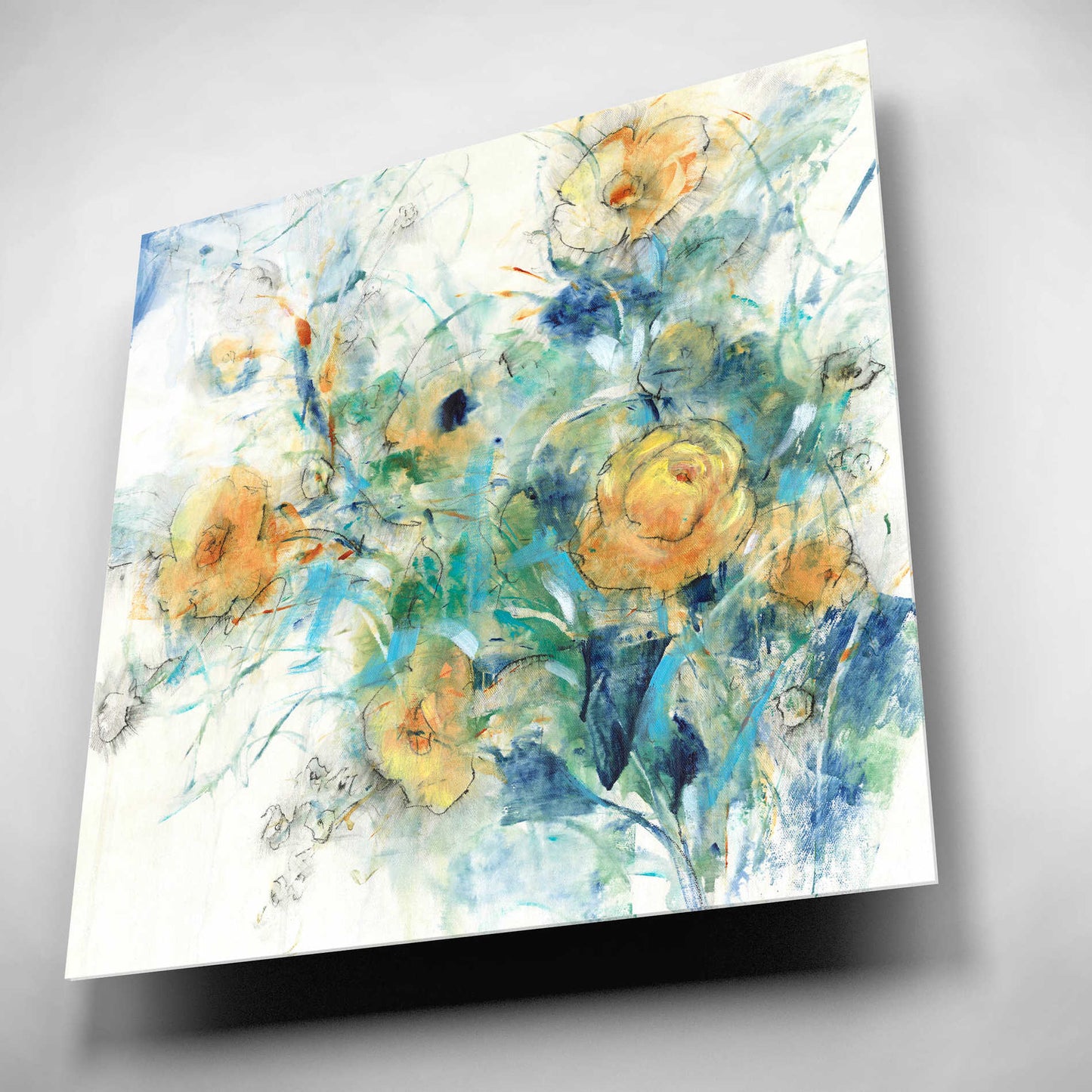 Epic Art 'Flower Study II' by Tim O'Toole, Acrylic Glass Wall Art,12x12