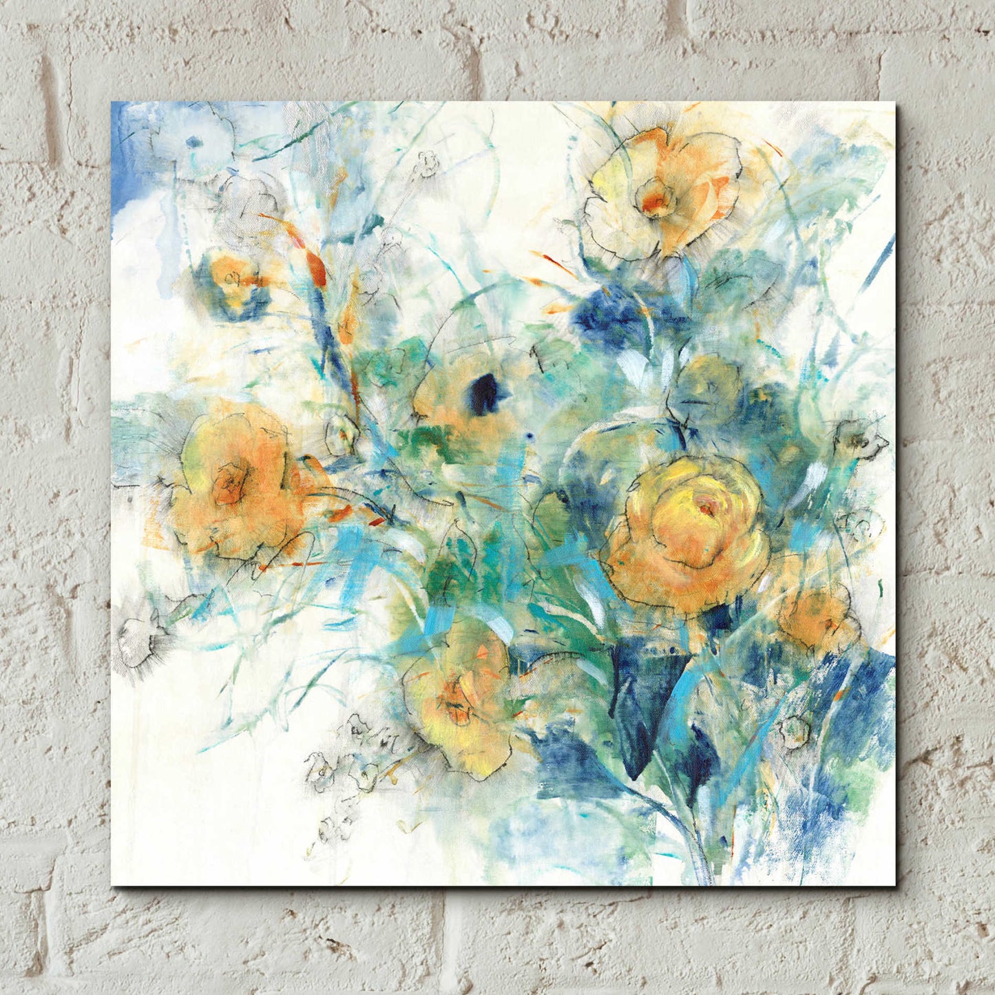 Epic Art 'Flower Study II' by Tim O'Toole, Acrylic Glass Wall Art,12x12