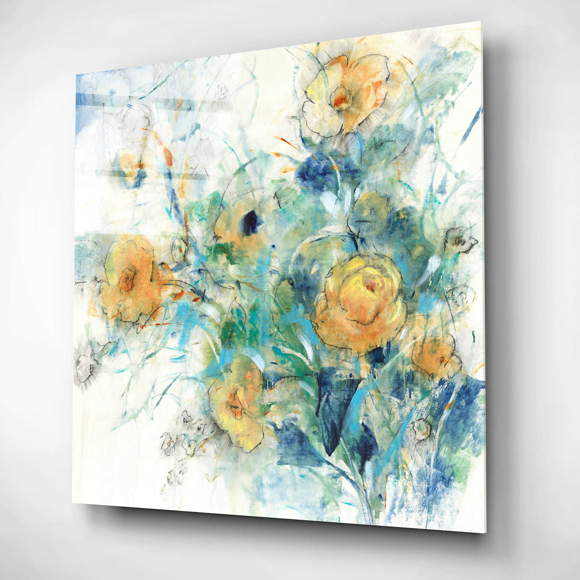 Epic Art 'Flower Study II' by Tim O'Toole, Acrylic Glass Wall Art,12x12