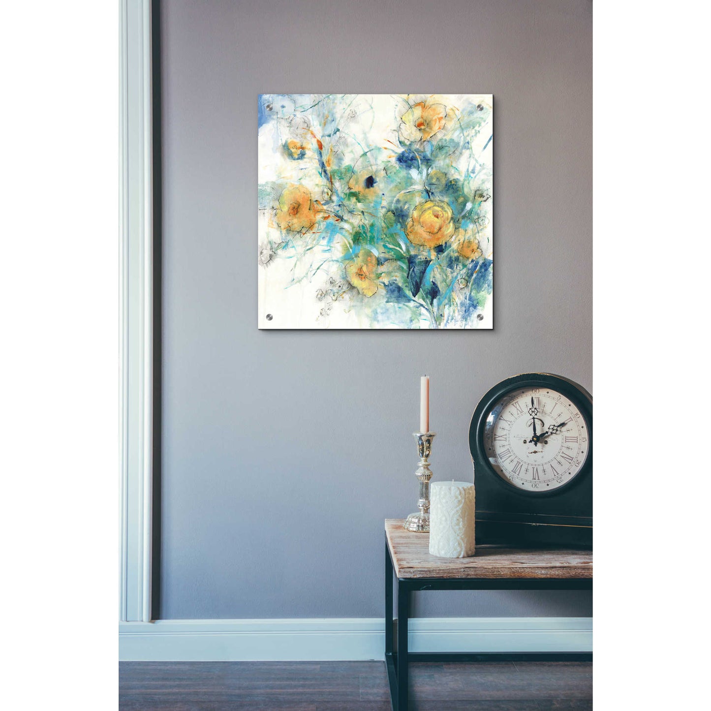 Epic Art 'Flower Study II' by Tim O'Toole, Acrylic Glass Wall Art,24x24