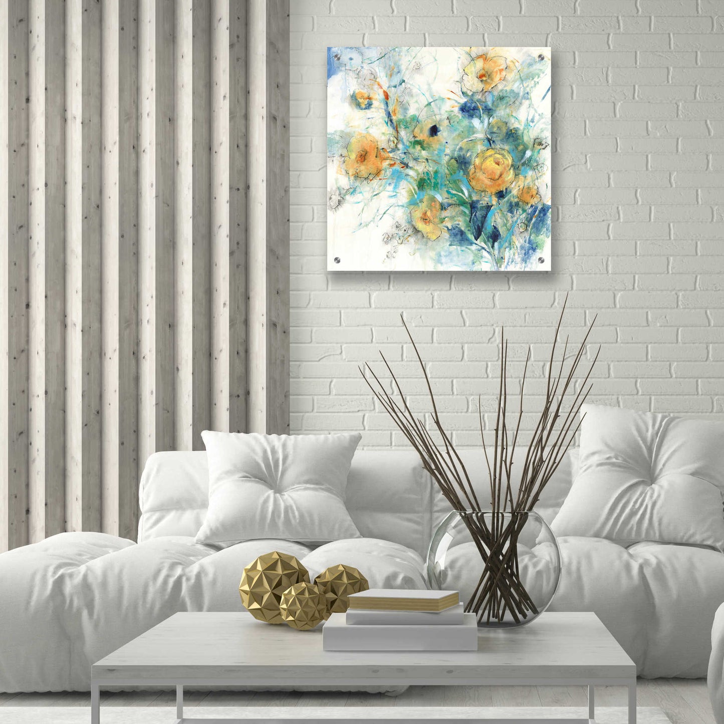 Epic Art 'Flower Study II' by Tim O'Toole, Acrylic Glass Wall Art,24x24