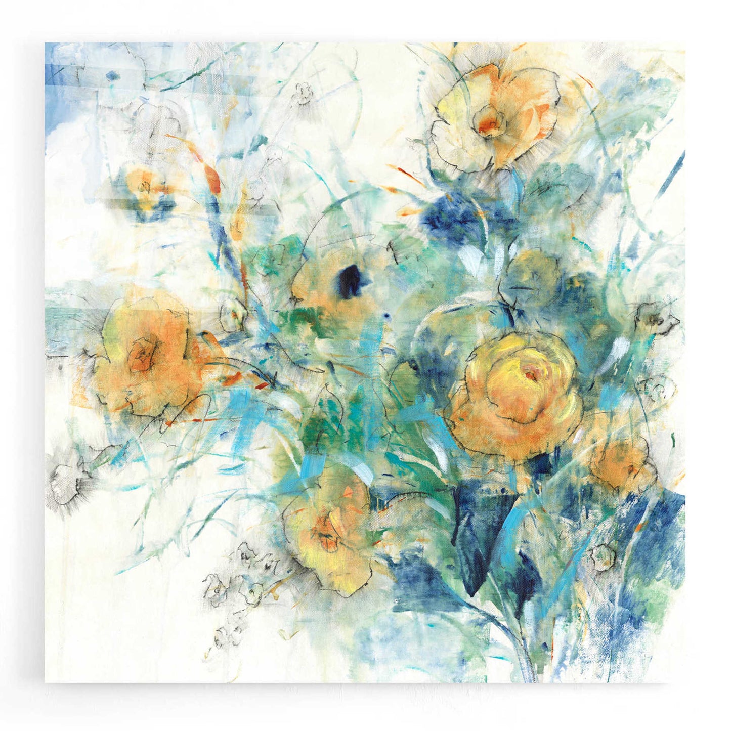 Epic Art 'Flower Study II' by Tim O'Toole, Acrylic Glass Wall Art,24x24