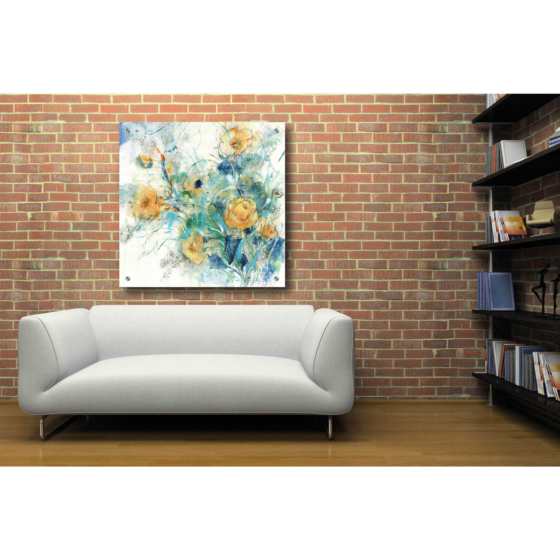 Epic Art 'Flower Study II' by Tim O'Toole, Acrylic Glass Wall Art,36x36