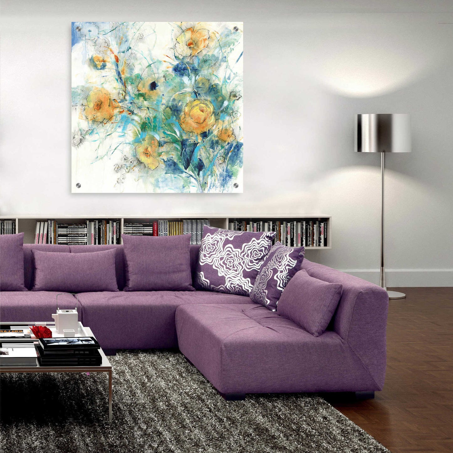 Epic Art 'Flower Study II' by Tim O'Toole, Acrylic Glass Wall Art,36x36