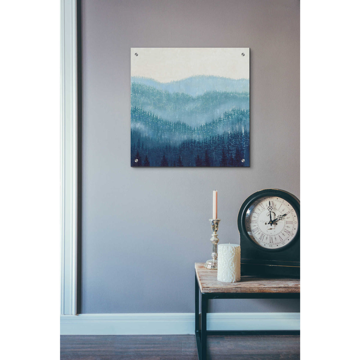 Epic Art 'Smokey Ridge II' by Tim O'Toole, Acrylic Glass Wall Art,24x24
