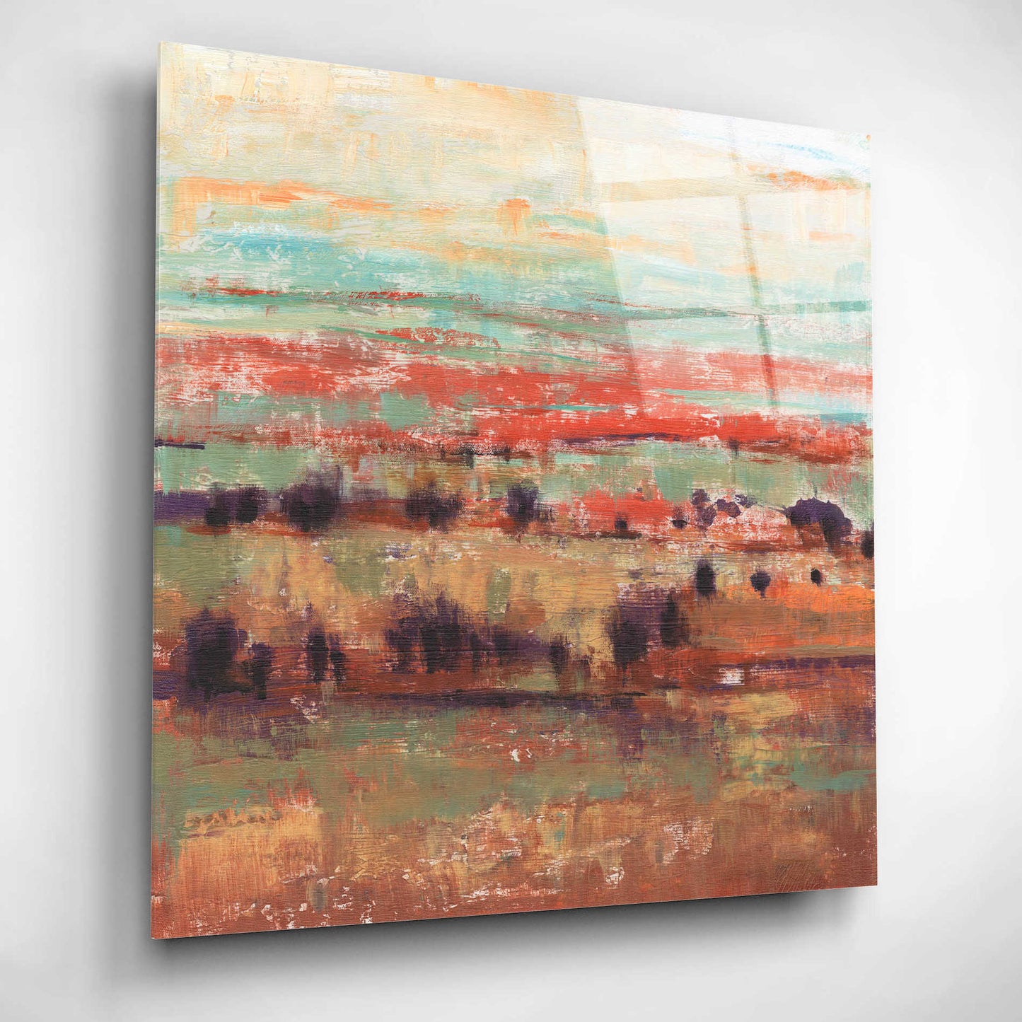 Epic Art 'Divided Landscape I' by Tim O'Toole, Acrylic Glass Wall Art,12x12