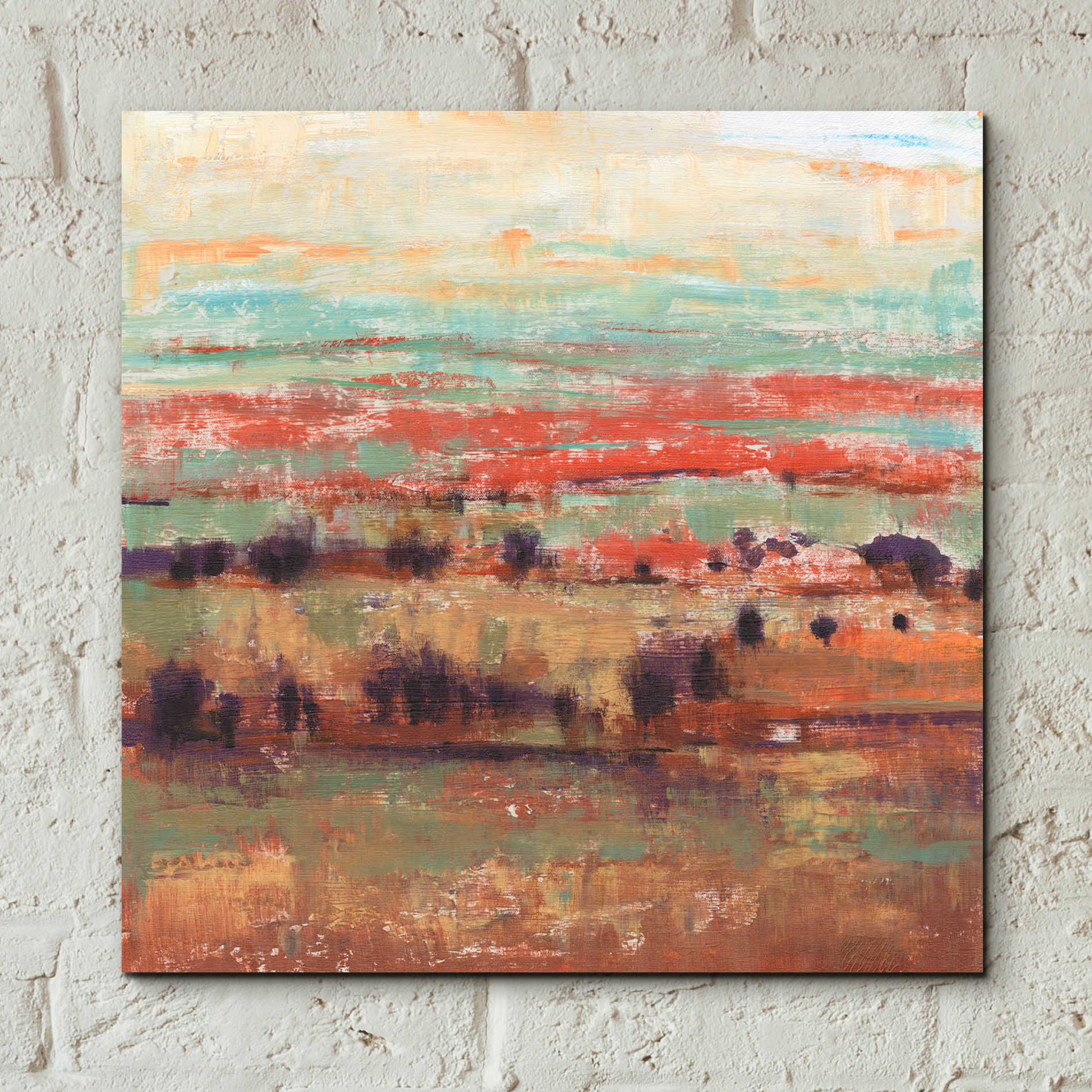 Epic Art 'Divided Landscape I' by Tim O'Toole, Acrylic Glass Wall Art,12x12