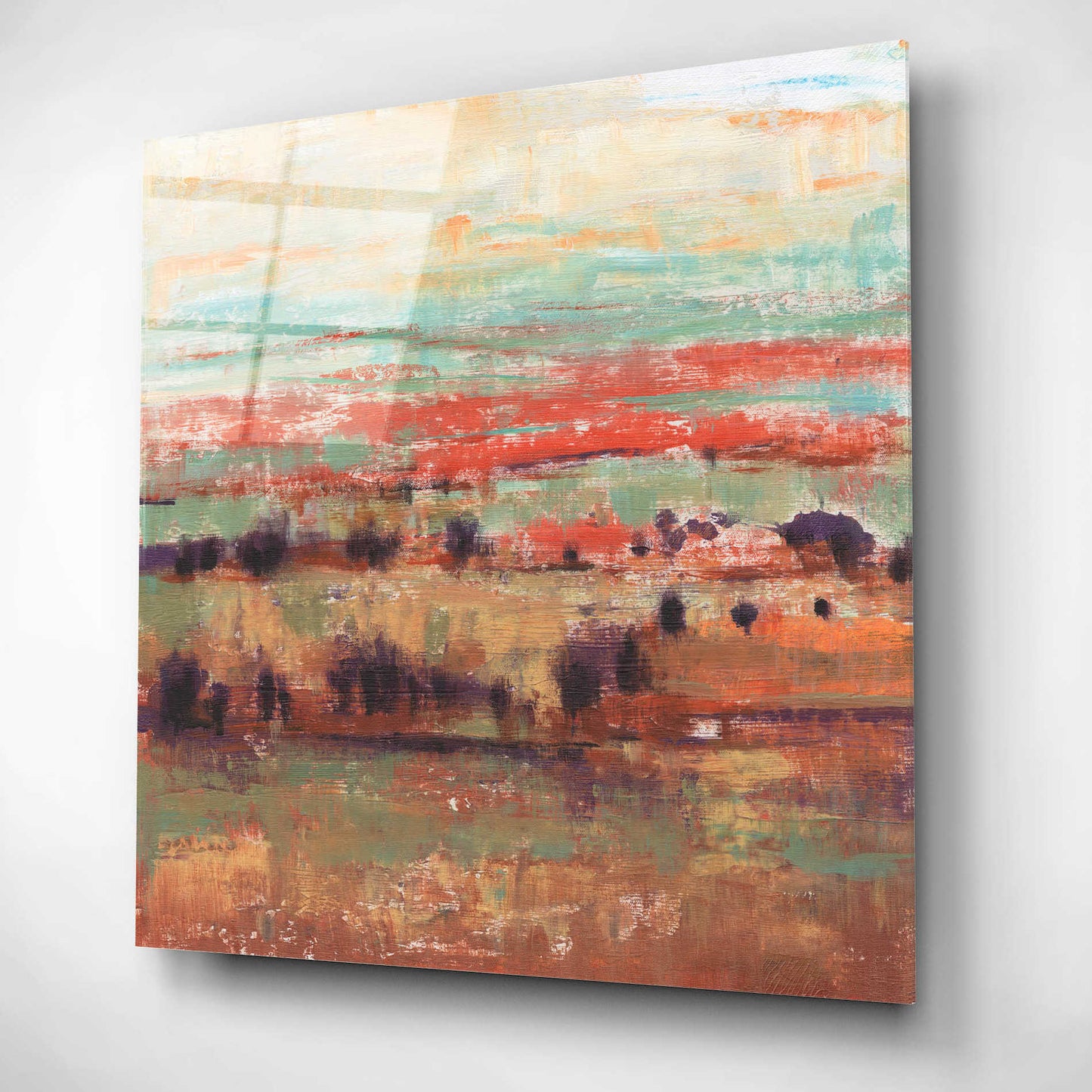 Epic Art 'Divided Landscape I' by Tim O'Toole, Acrylic Glass Wall Art,12x12