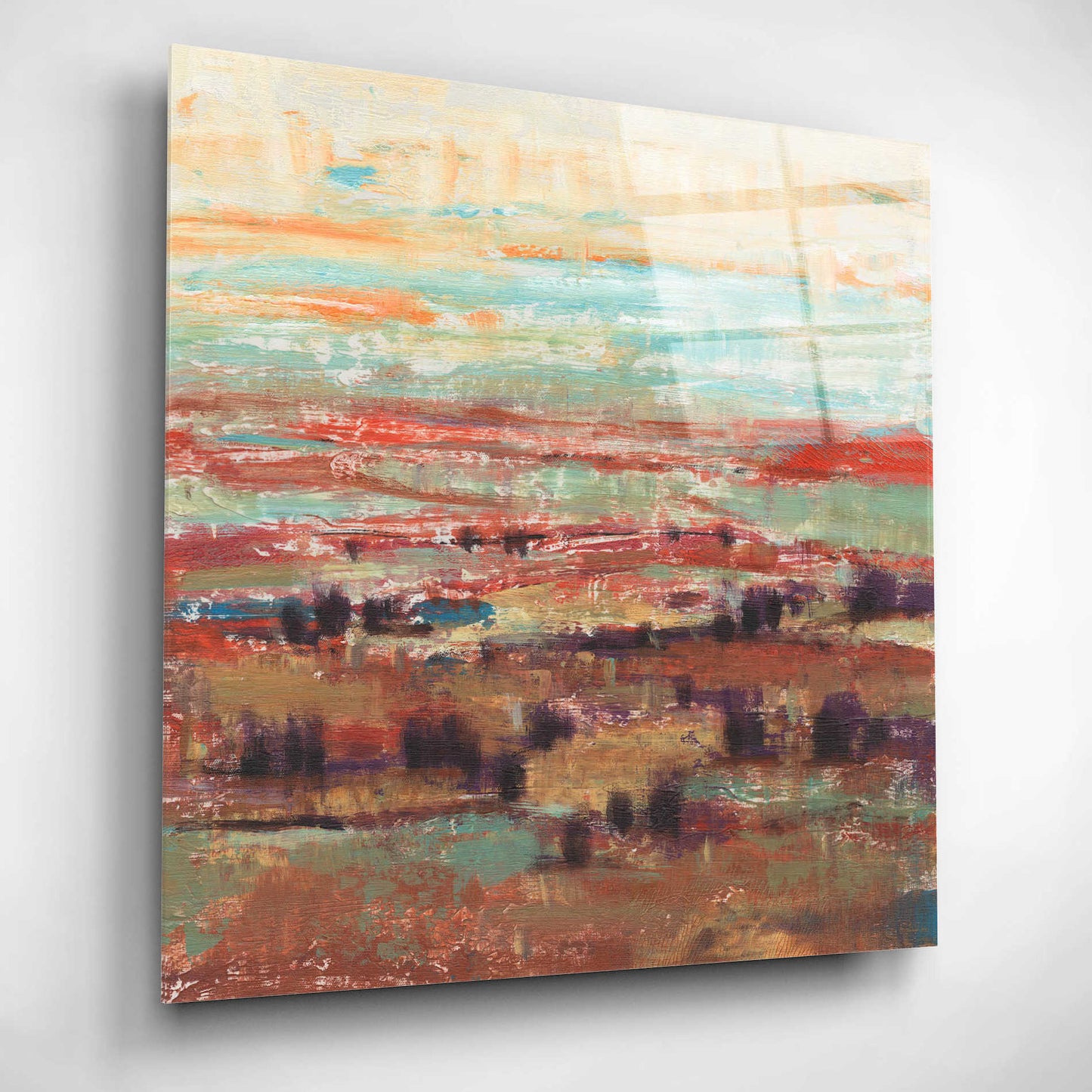 Epic Art 'Divided Landscape II' by Tim O'Toole, Acrylic Glass Wall Art,12x12