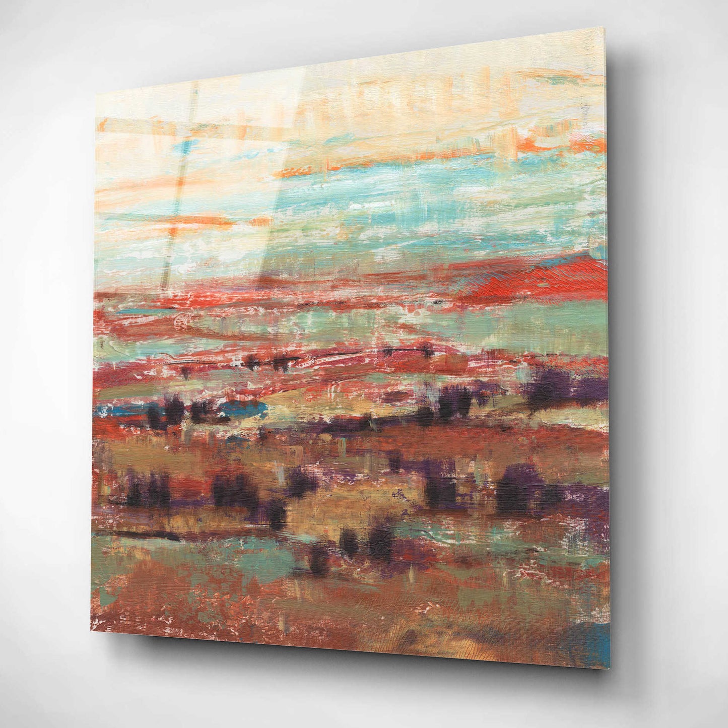 Epic Art 'Divided Landscape II' by Tim O'Toole, Acrylic Glass Wall Art,12x12