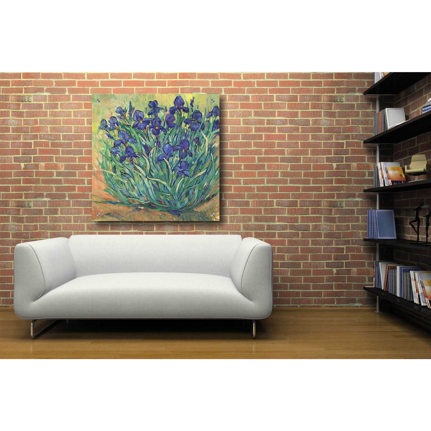 Epic Art 'Irises in Bloom I' by Tim O'Toole, Acrylic Glass Wall Art,36x36