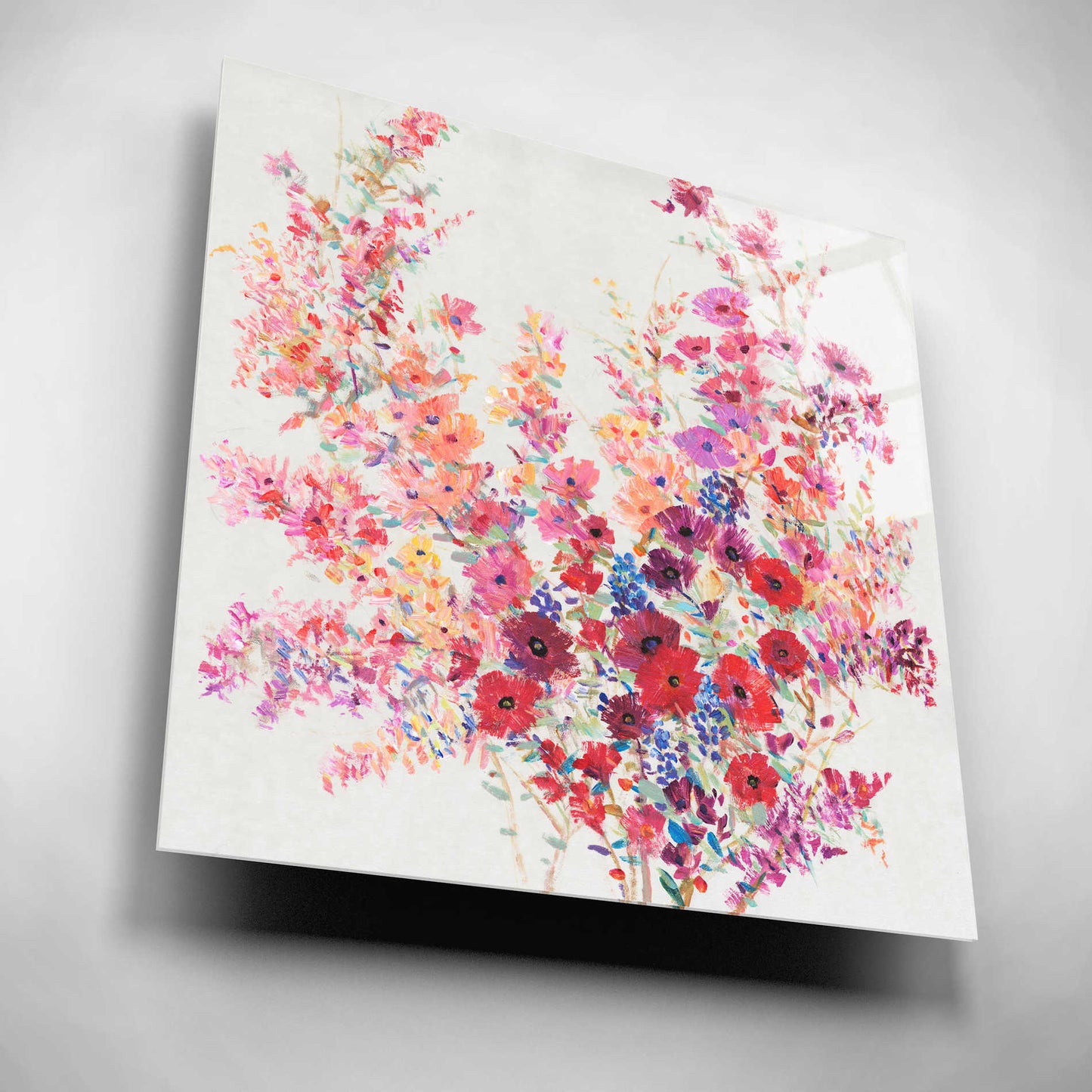 Epic Art 'Flowers on a Vine II' by Tim O'Toole, Acrylic Glass Wall Art,12x12