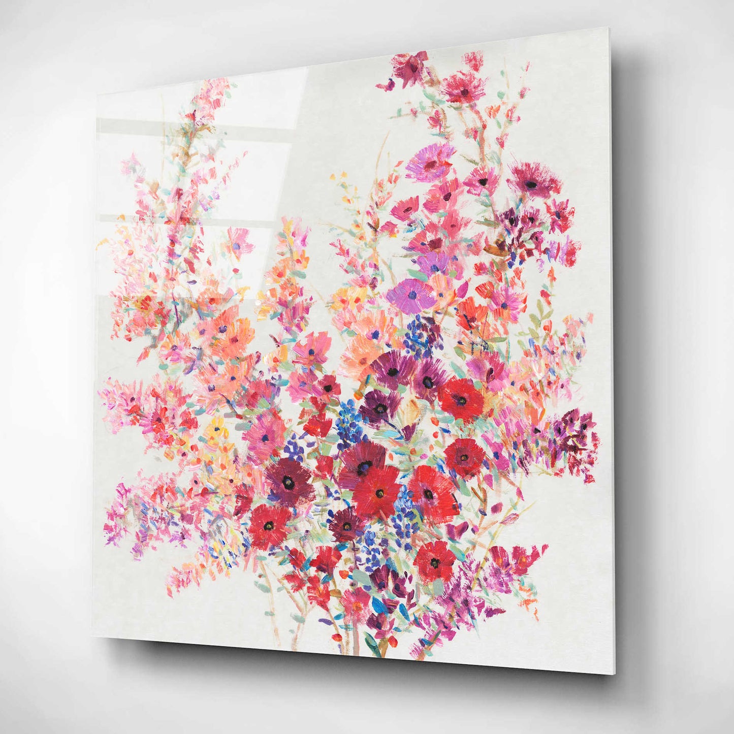 Epic Art 'Flowers on a Vine II' by Tim O'Toole, Acrylic Glass Wall Art,12x12