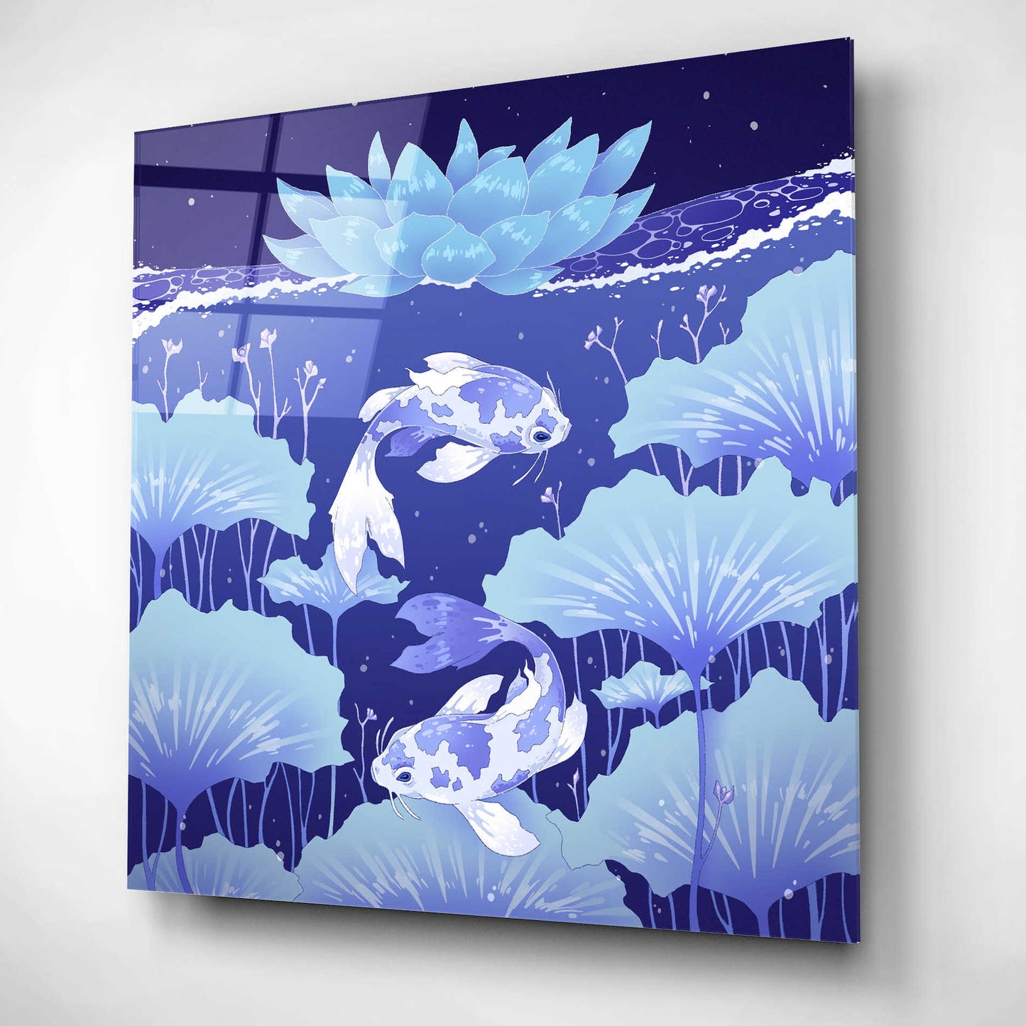 Epic Art 'Serenity Blue' by Avery Multer, Acrylic Glass Wall Art,12x12