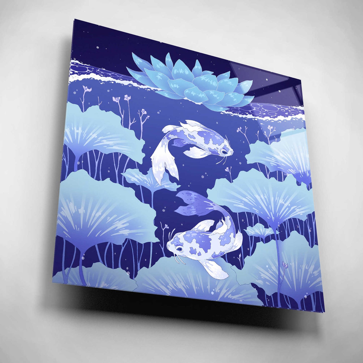 Epic Art 'Serenity Blue' by Avery Multer, Acrylic Glass Wall Art,12x12