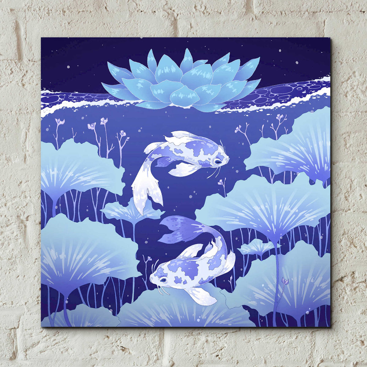 Epic Art 'Serenity Blue' by Avery Multer, Acrylic Glass Wall Art,12x12