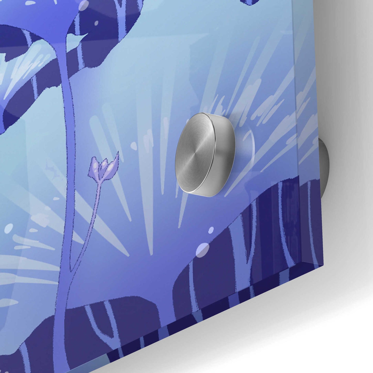 Epic Art 'Serenity Blue' by Avery Multer, Acrylic Glass Wall Art,24x24