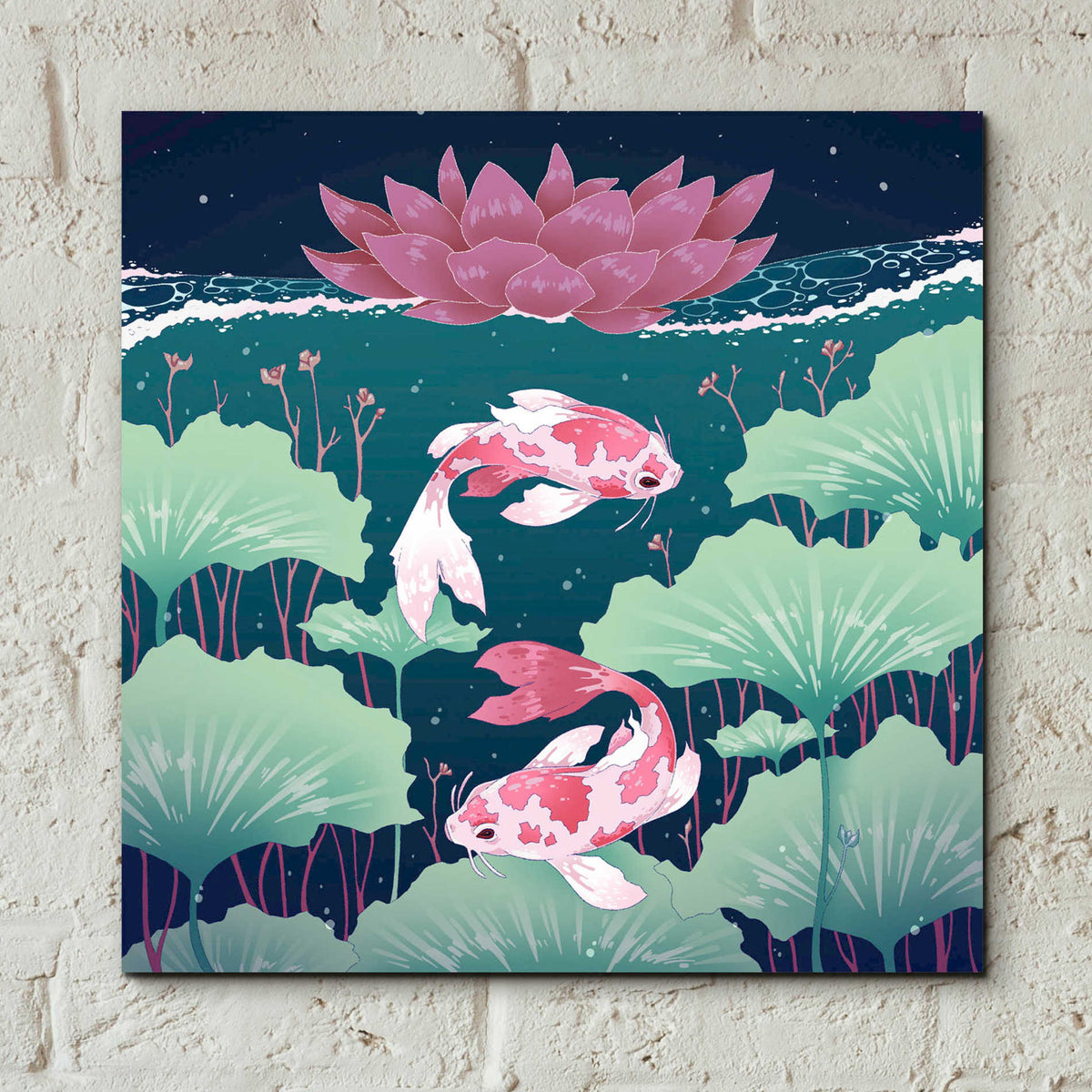 Epic Art 'Serenity Green' by Avery Multer, Acrylic Glass Wall Art,12x12