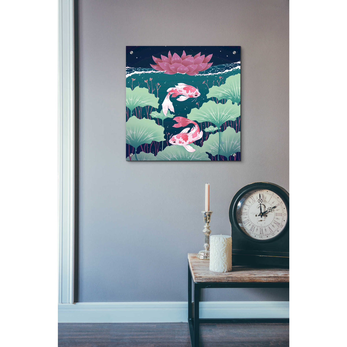 Epic Art 'Serenity Green' by Avery Multer, Acrylic Glass Wall Art,24x24