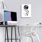 Epic Art 'Skeletal Velociraptor ' by Avery Multer, Acrylic Glass Wall Art,12x16