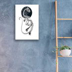 Epic Art 'Skeletal Velociraptor ' by Avery Multer, Acrylic Glass Wall Art,16x24
